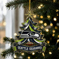 Seattle Seahawks Acrylic Christmas Ornament Festive Decor Ideas Xmas Gift For The 12s - Gearneko