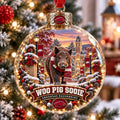 Arkansas Razorbacks Woo Pig Sooie NCAA Christmas Bauble Best Xmas Home Decor - Gearneko