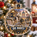 Navy Midshipmen Go Naby Christmas Bauble Festive Decorations Xmas Gifts For Fans - Gearneko