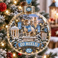 North Carolina Tar Heels Christmas Bauble Xmas Tree Decorations Christmas Gift For Fans - Gearneko