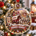 Oklahoma Sooners Boomer Sooner NCAA Christmas Bauble Xmas Decorations Best Christmas Gift - Gearneko