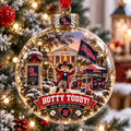 Ole Miss Rebels NCAA Hotty Toddy Christmas Bauble Xmas Tree Decor Best Christmas Gifts - Gearneko