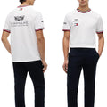 Tommy Hilfiger x Cadillac F1 Merch Team Racing White T-Shirt Cadillac F1 Clothing Line Best Fan Gifts - Gearneko