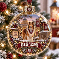 Texas A M Aggies Gig Em Christmas Bauble Xmas Decor Christmas Gifts For Fans - Gearneko