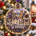 Washington Huskies Christmas Bauble Xmas Tree Decorations Christmas Gifts For Fans - Gearneko