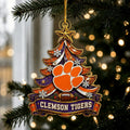 Clemson Tigers NCAA Acrylic Christmas Ornament Xmas Decor Ideas Football Fan Christmas Gift - Gearneko