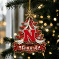 Nebraska Cornhuskers NCAA Acrylic Christmas Ornament Xmas Trees Decorations Christmas Gift - Gearneko
