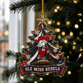 Ole Miss Rebels NCAA Acrylic Christmas Ornament Wonderful Xmas Tree Decorations - Gearneko