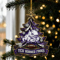 TCU Horned Frogs NCAA Acrylic Christmas Ornament Christmas House Decor Xmas Tree Gifts - Gearneko