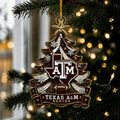 Texas A And M Aggies NCAA Acrylic Christmas Ornament Best Xmas Tree Decorations - Gearneko