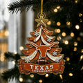 Texas Longhorns NCAA Acrylic Christmas Ornament Xmas Hanging Best Fan Gifts - Gearneko