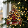 USC Trojans NCAA Acrylic Christmas Ornament Best Xmas Decorations Gift For Christmas - Gearneko