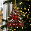 Utah Utes NCAA Acrylic Christmas Ornament Xmas Indoor Decorations Christmas Gift Ideas - Gearneko