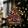 Virginia Tech Hokies NCAA Acrylic Christmas Ornament Unique Xmas Tree Decorations - Gearneko