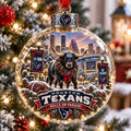 Houston Texans Bulls On Parade Christmas Bauble Xmas Decor Christmas Gifts - Gearneko