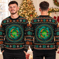 A Perfect Circle Merch Sigil Green Ugly Christmas Sweater A Perfect Circle Apparel Xmas Clothing - Gearneko