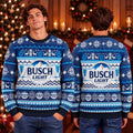 Busch Light Beer Ugly Christmas Sweater Busch Light Beer Xmas Clothing - Gearneko
