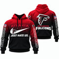 Custom Atlanta Falcons Merch Just Hate Us Hoodie Atlanta Falcons Clothing Line - Gearneko
