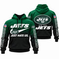 Personalized New York Jets Merch Just Hate Us Hoodie NY Jets Apparel - Gearneko