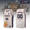 Customized New York Liberty X National Dog Day Jersey New York Liberty Apparel - Gearneko