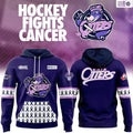 Personalized Erie Otters Merch 2026 Hockey Fights Cancer Hoodie Erie Otters Apparel - Gearneko