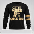 Jono Barnes Cette Merde Est Plus Quun Jeu Long Sleeve Shirt Jono Barnes Streetwear Apparel - Gearneko