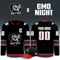 Custom Hartford Wolf Pack 2026 Emo Night Jersey Hartford Wolf Pack Apparel Fan Gear - Gearneko