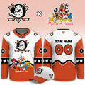 Custom Anaheim Ducks Mickey Friends Night Jersey Anaheim Ducks Clothes Fan Gear - Gearneko