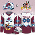 Custom Colorado Avalanche Merch Mickey Friends Night Jersey Colorado Avalanche Clothes - Gearneko