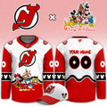 Custom New Jersey Devils Merch Mickey Friends Night Jersey New Jersey Devils Apparel - Gearneko