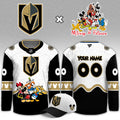 Custom Vegas Golden Knights Merch Mickey Friends Night Jersey Vegas Golden Knights Clothing - Gearneko