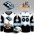 Customized Utah Mammoth Mickey Friends Night Jersey Utah Mammoth Clothes Fan Gear - Gearneko
