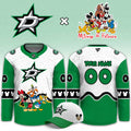 Personalized Dallas Stars Merch Mickey Friends Night Jersey Dallas Stars Apparel Fan Gear - Gearneko