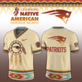 New England Patriots Merch Native American Heritage Month Jersey New England Patriots Apparel - Gearneko