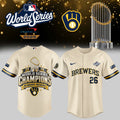 Milwaukee Brewers Merch 2026 World Series Champions Jersey Milwaukee Brewers Gears Gift For Fans - Gearneko