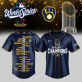 Milwaukee Brewers Merch 2026 World Series Champions Jersey Brewers Championship Clothes - Gearneko