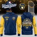 Milwaukee Brewers Merch 2026 World Series Champions Hoodie Brewers Hooded Sweatshirt - Gearneko