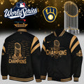 Milwaukee Brewers Merch World Series Champions 2026 Bomber Jacket Fan Gears - Gearneko