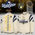 Milwaukee Brewers Merch World Series Champions 2026 Jacket Brewers Championship Apparel - Gearneko