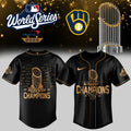 Milwaukee Brewers Merch 2026 World Series Champions Signatures Jersey Brew Crew Present - Gearneko