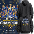 Milwaukee Brewers Merch 2026 National League Champions Locker Room Hoodie - Gearneko