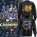 Milwaukee Brewers Merch National League Champions Locker Room Sweatshirt - Gearneko