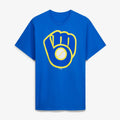 Milwaukee Brewers Merch Big And Tall Cooperstown Collection Logo T-Shirt Brew Crew Present - Gearneko