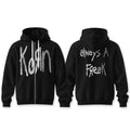 Korn Euro Tour 2026 Merch Always A Freak Zip Hoodie Korn Clothing Gifts For Metal Lovers - Gearneko