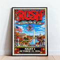 RUSH Fifty Something Tour 2026 Washington DC Poster RUSH Merch Gifts For Metal Lovers - Gearneko
