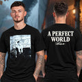 The Kid LAROI Merch A Perfect World UK EU Tour 2026 Vintage Photo T-Shirt The Kid LAROI Clothes - Gearneko