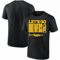 Milwaukee Brewers Merch 2026 World Series Trophy Let's Go Brewers Rally Graphic T-Shirt - Gearneko