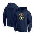 Milwaukee Brewers Team Logo Pullover Hoodie Brew Crew Apparel - Gearneko