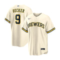 Milwaukee Brewers Merch Bob Uecker Home Jersey Bob Uecker Lover Gifts - Gearneko