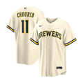 Milwaukee Brewers Merch Jackson Chourio Baseball Jersey Milwaukee Brewers Clothes - Gearneko